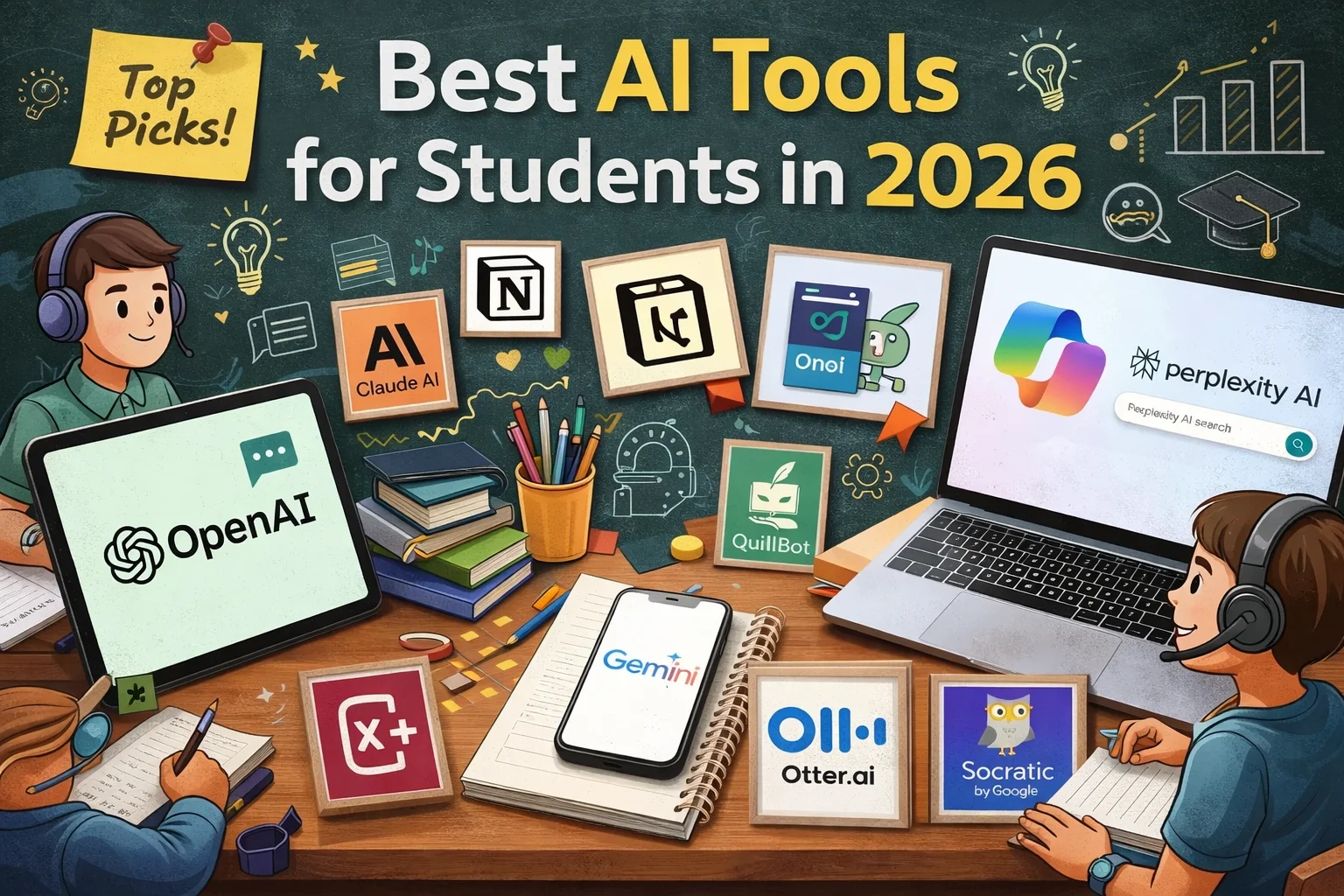 Best AI Tools for Students 2026 - Complete Guide for JEE, NEET, Board Exams